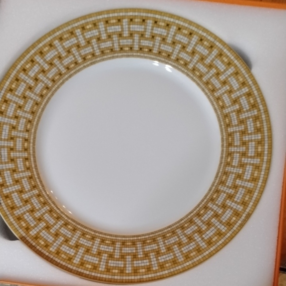 Mosaic Gold Dinner Plate